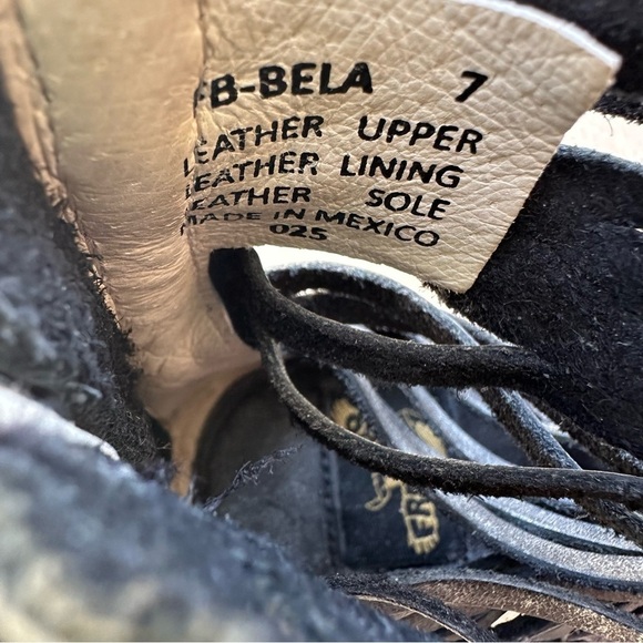 Freebird by Steven Bela Heeled Cage Sandal Ankle Boots in Distressed Black NEW 7 - Picture 11 of 11